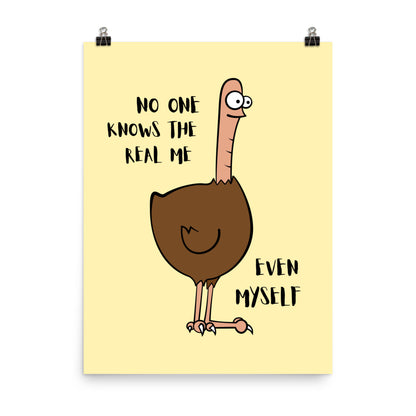 Existential Ostrich Poster