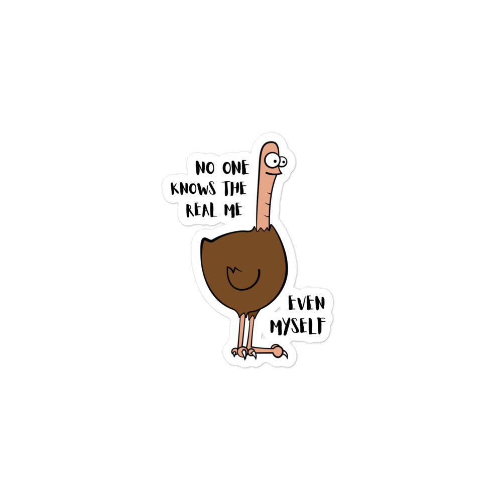 Existential Ostrich Sticker