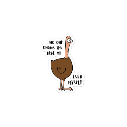 Existential Ostrich Sticker