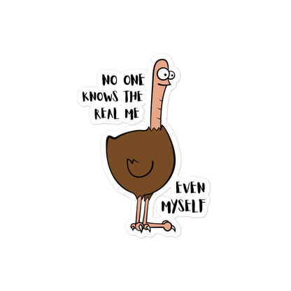 Existential Ostrich Sticker