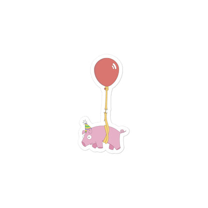 Pig On A String Sticker